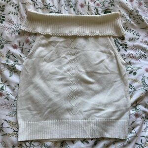 White Stag Ivory Knit Top